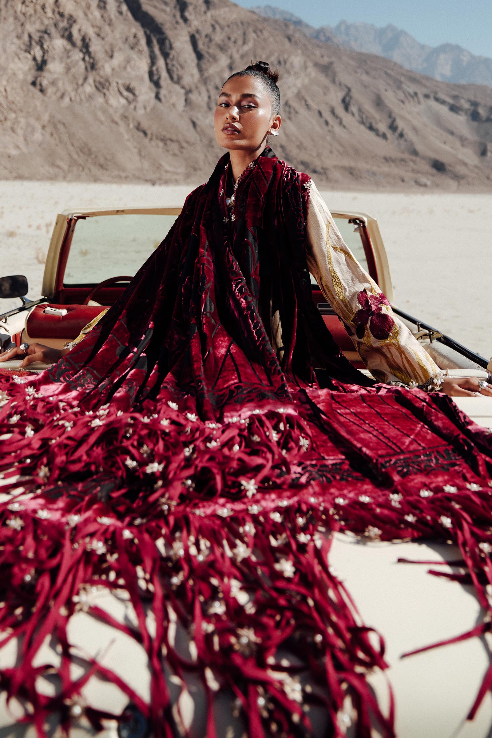 Sana Safinaz | Winter Shawl 24 | S241-003B-3CP - Official Sana Safinaz stockist in UK - Sakeena London