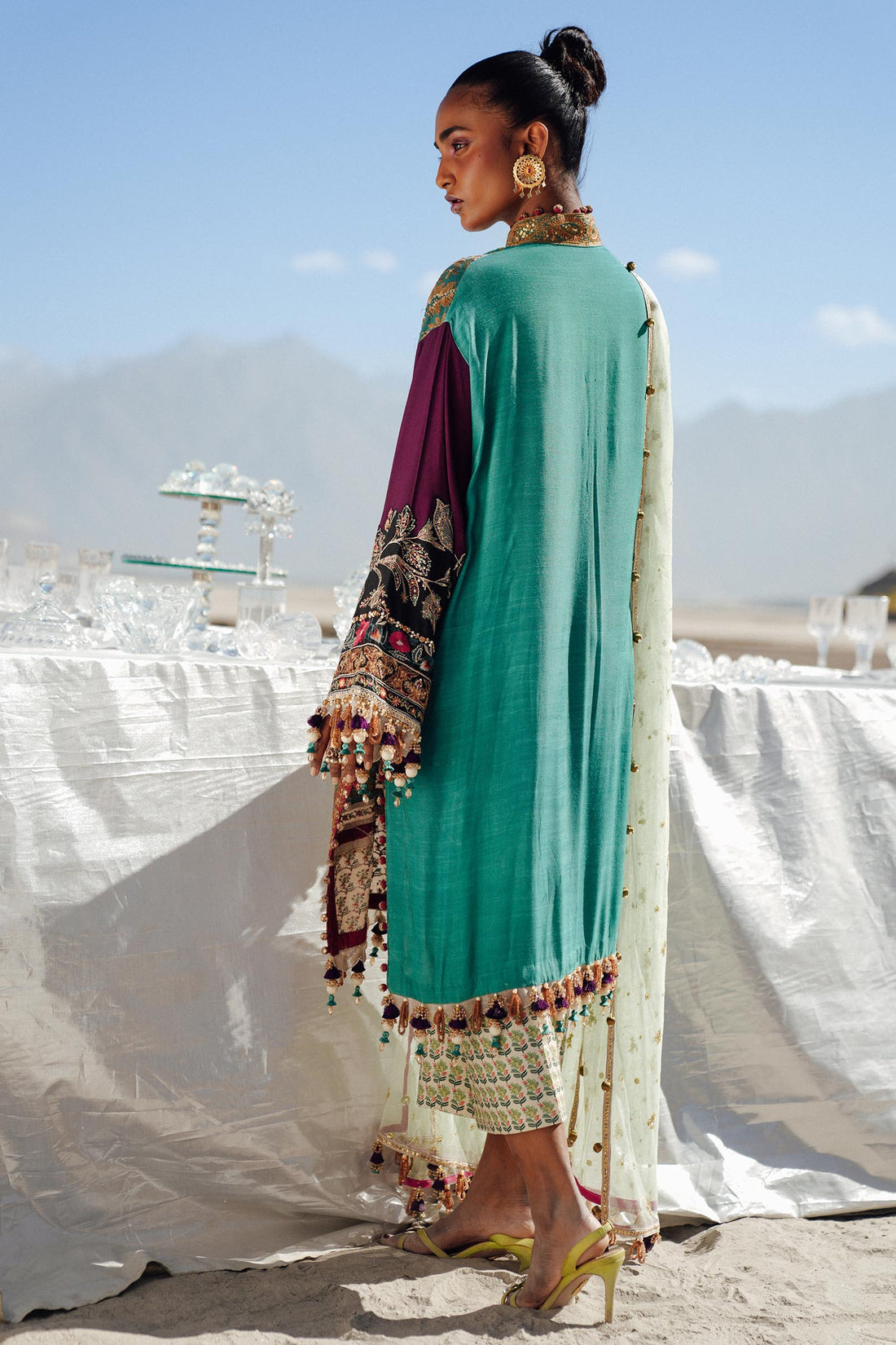 Sana Safinaz | Winter Shawl 24 | S241-004A-3CP - Official Sana Safinaz stockist in UK - Sakeena London