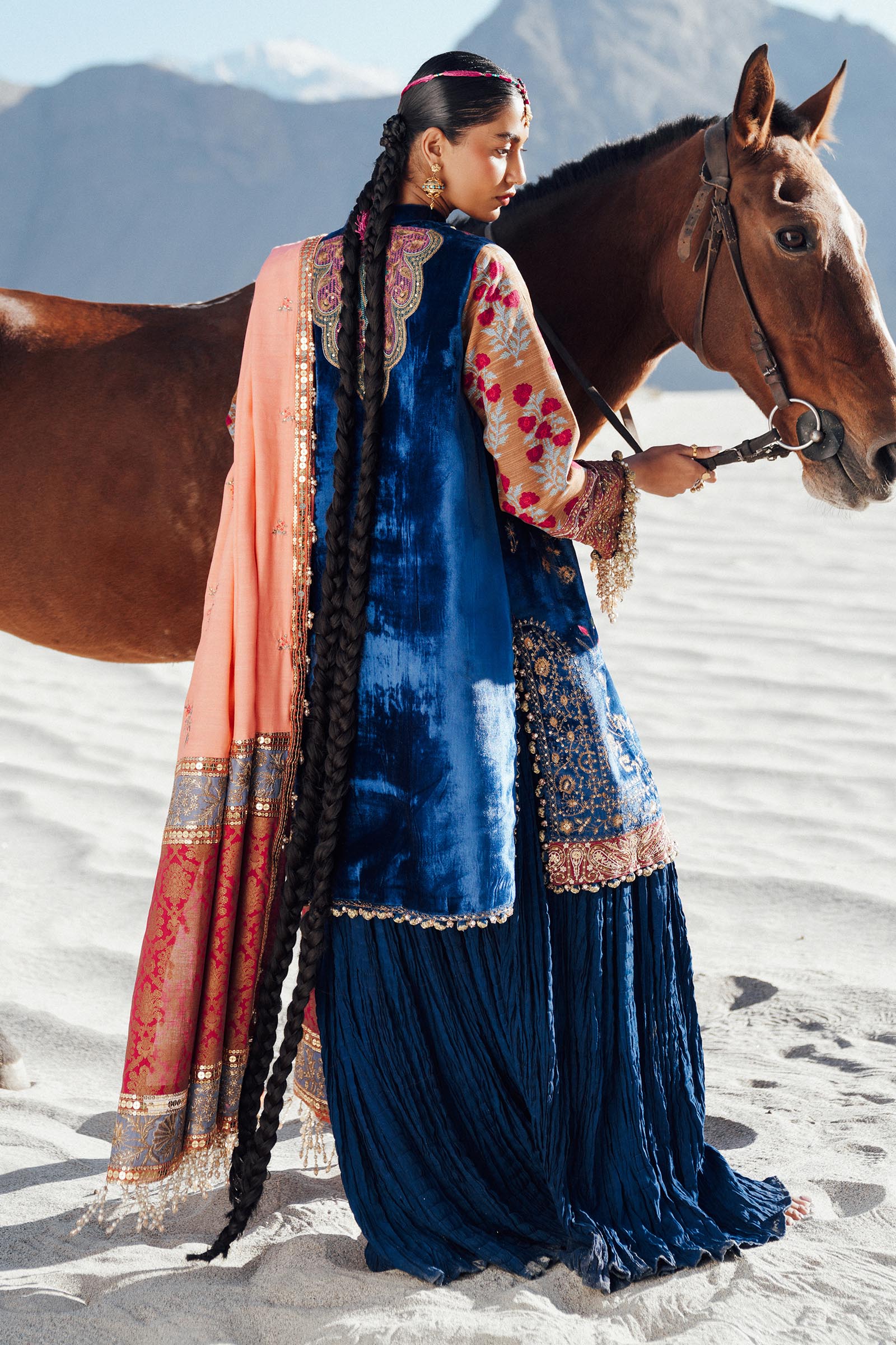 Sana Safinaz | Winter Shawl 24 | V241-001-3CP - Official Sana Safinaz stockist in UK - Sakeena London