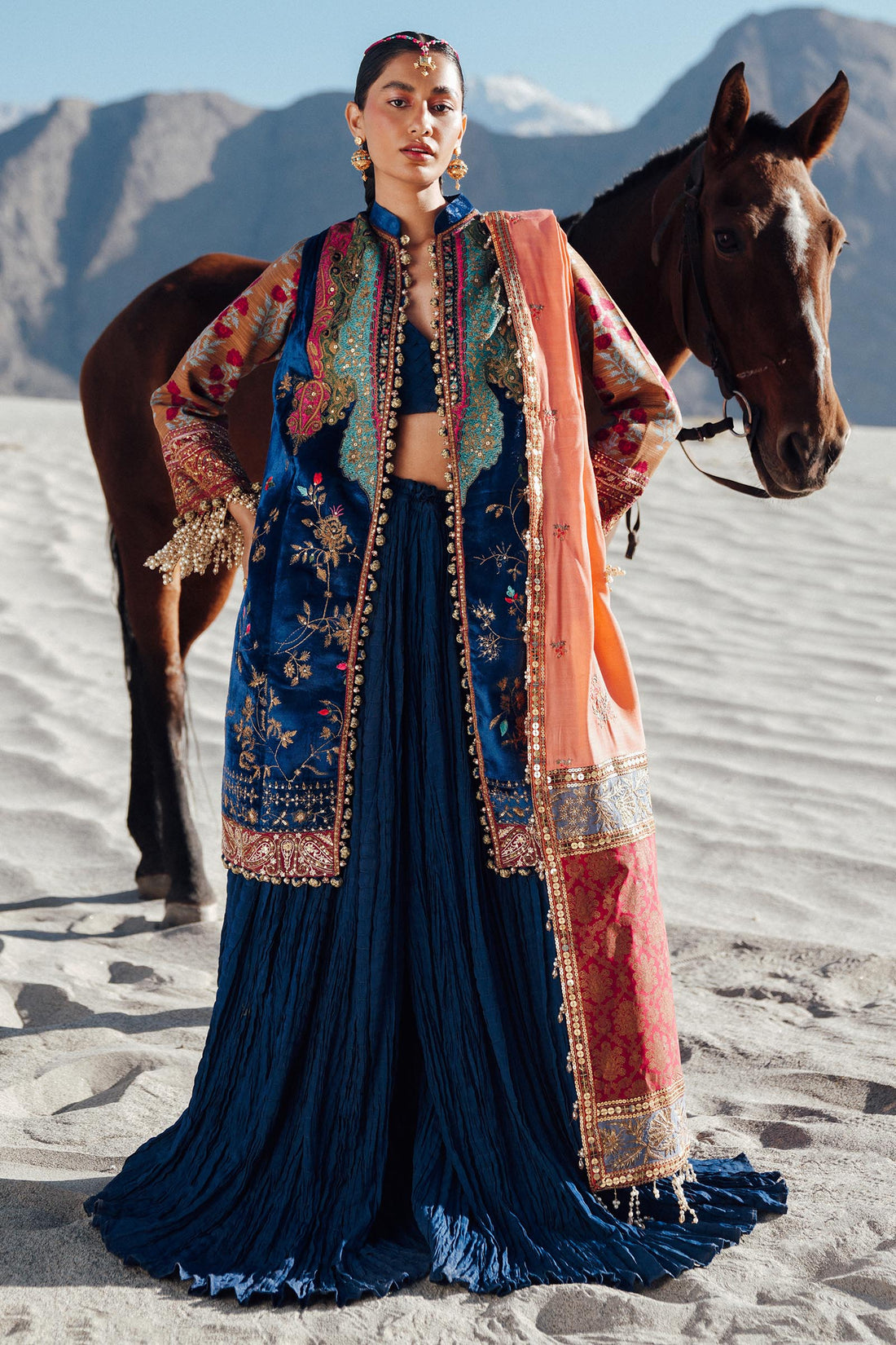 Sana Safinaz | Winter Shawl 24 | V241-001-3CP - Official Sana Safinaz stockist in UK - Sakeena London