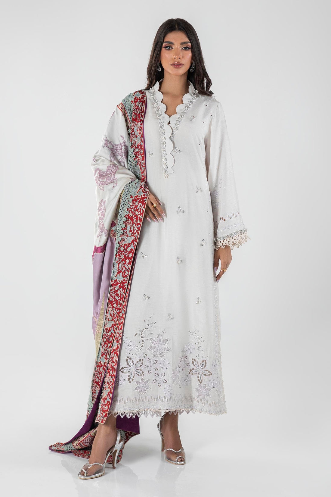 Sana Safinaz | Luxury Pret | FW23FOR156P3 - Official Sana Safinaz stockist in UK - Sakeena London