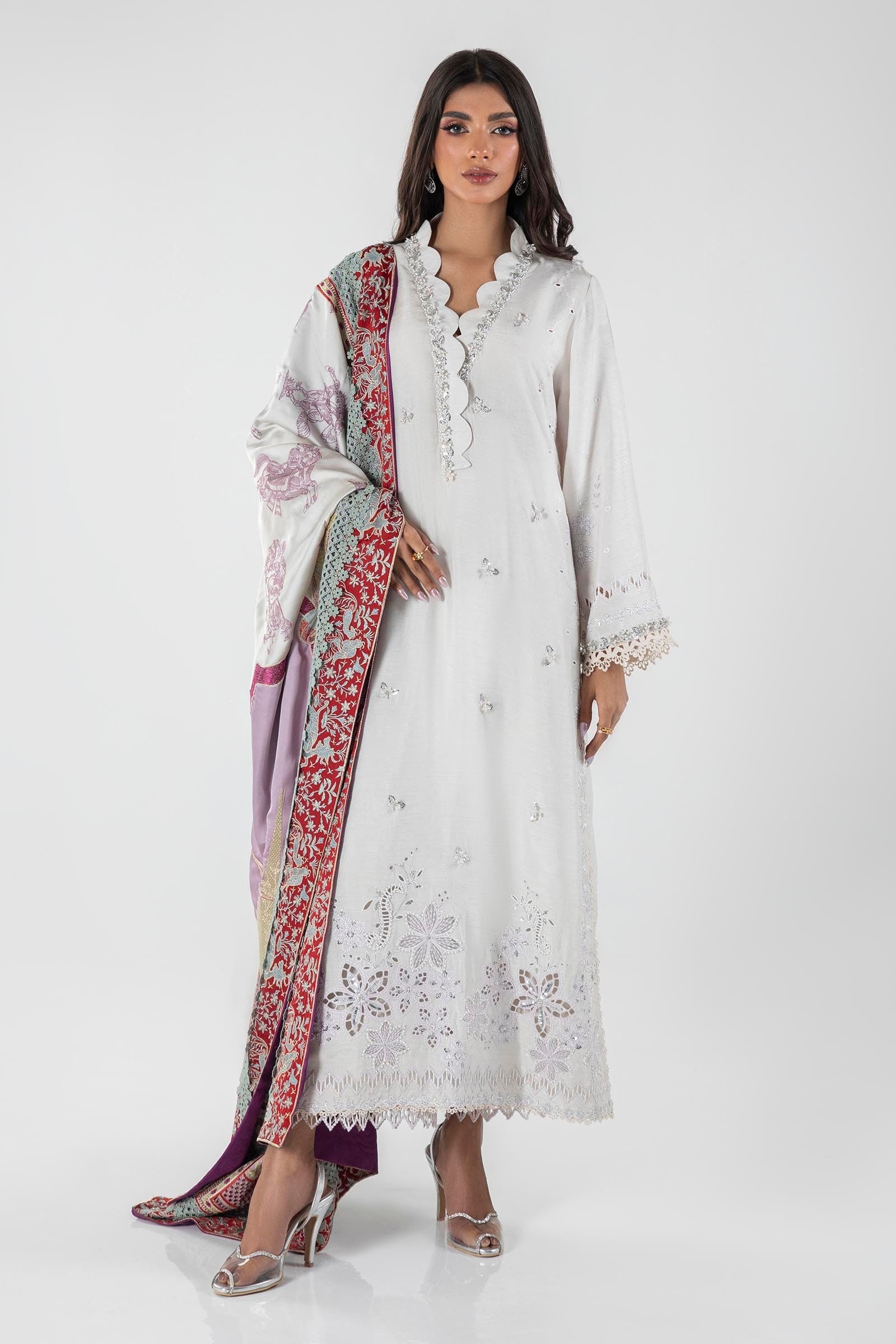Sana Safinaz | Luxury Pret | FW23FOR156P3 - Official Sana Safinaz stockist in UK - Sakeena London
