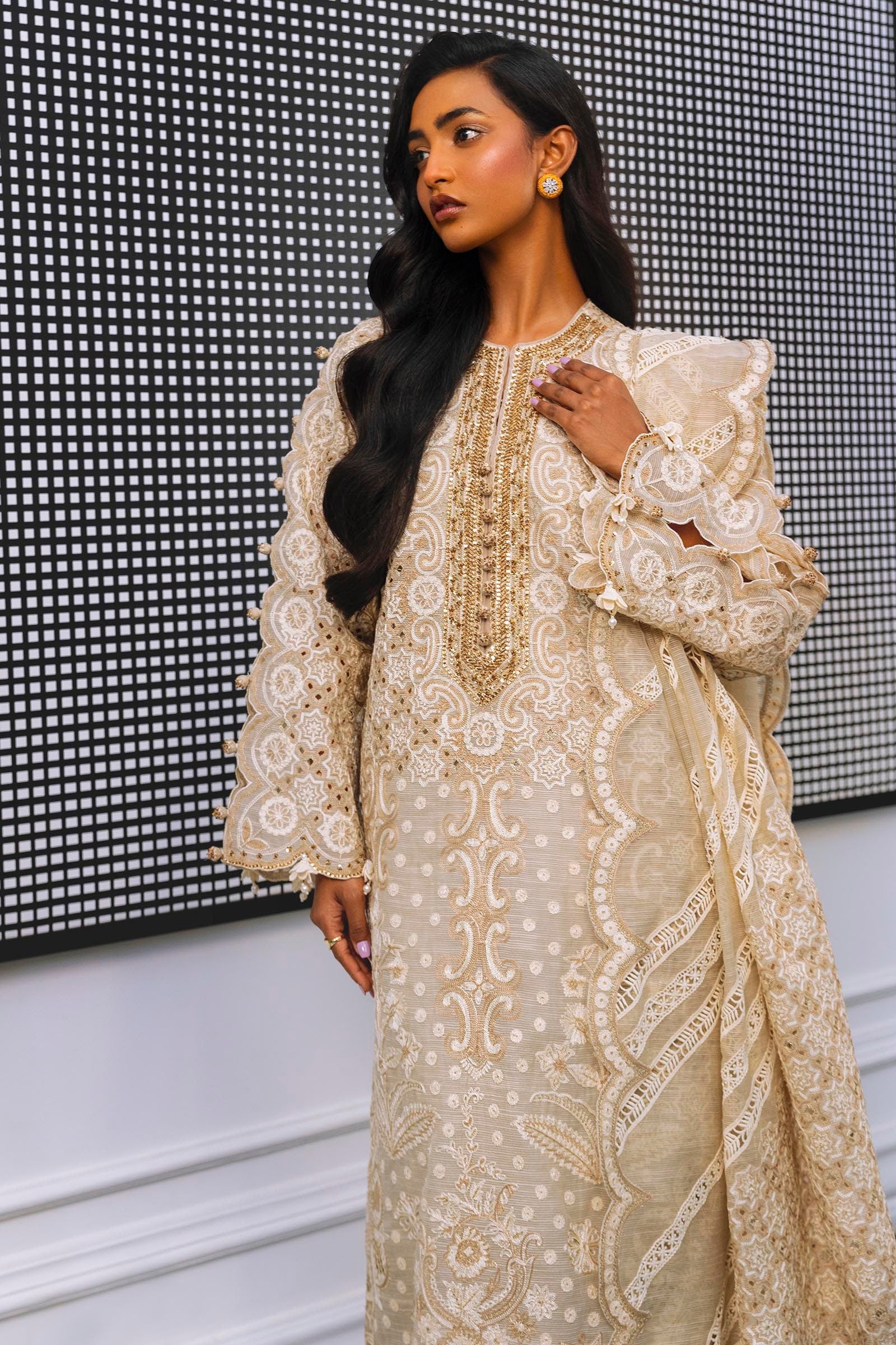 Sana Safinaz | Luxury Pret | SS24FOR202P3 - Official Sana Safinaz stockist in UK - Sakeena London