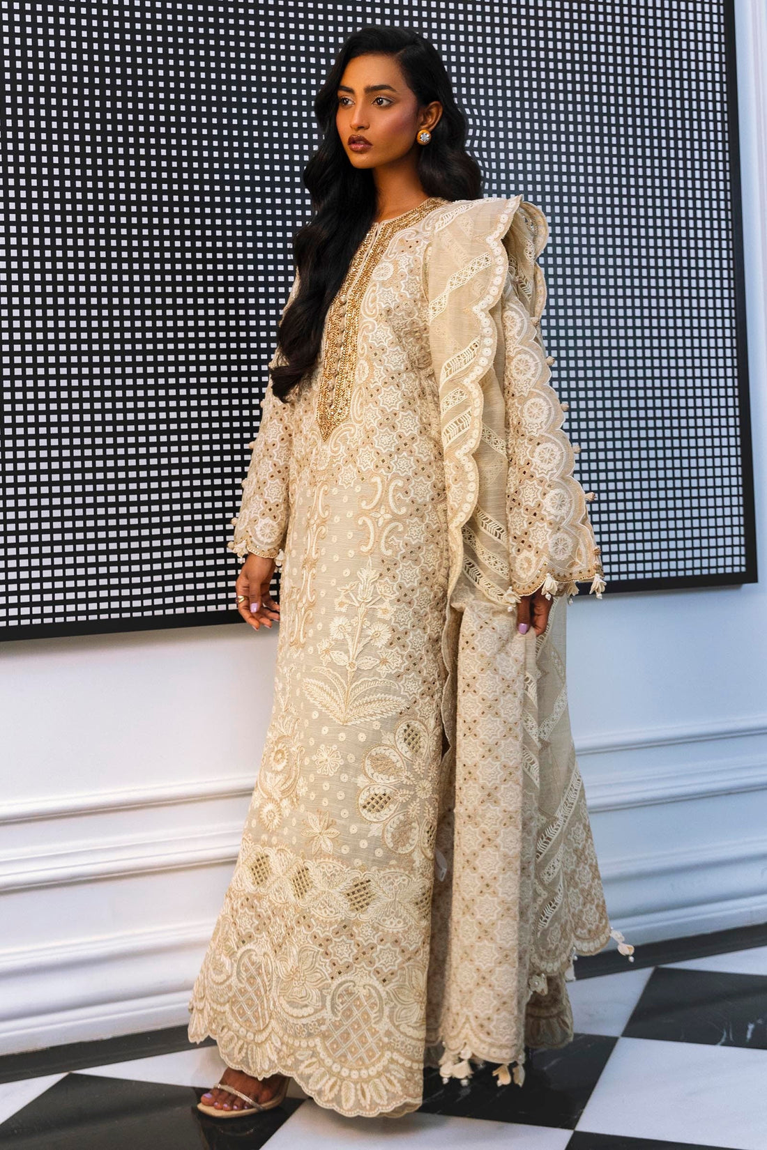 Sana Safinaz | Luxury Pret | SS24FOR202P3 - Official Sana Safinaz stockist in UK - Sakeena London
