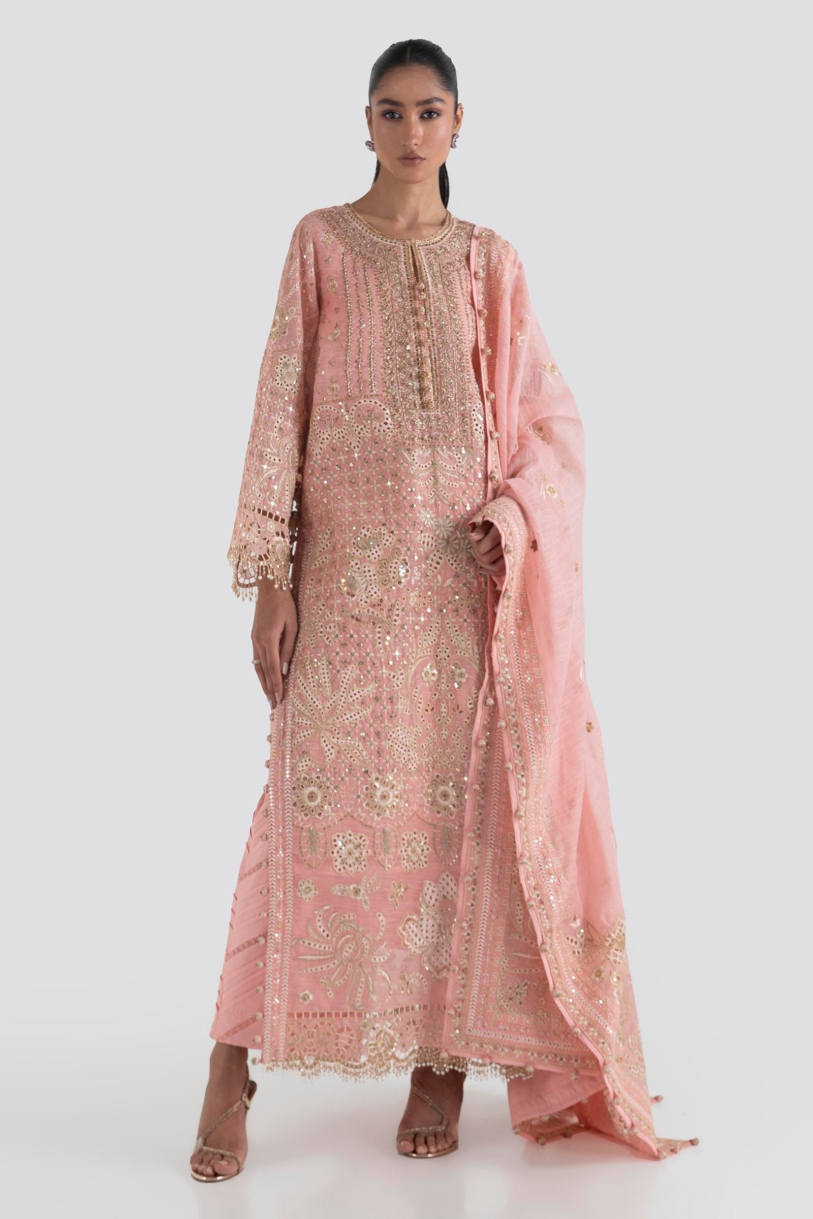 Sana Safinaz | Luxury Pret | SS24FOR203P3 - Official Sana Safinaz stockist in UK - Sakeena London