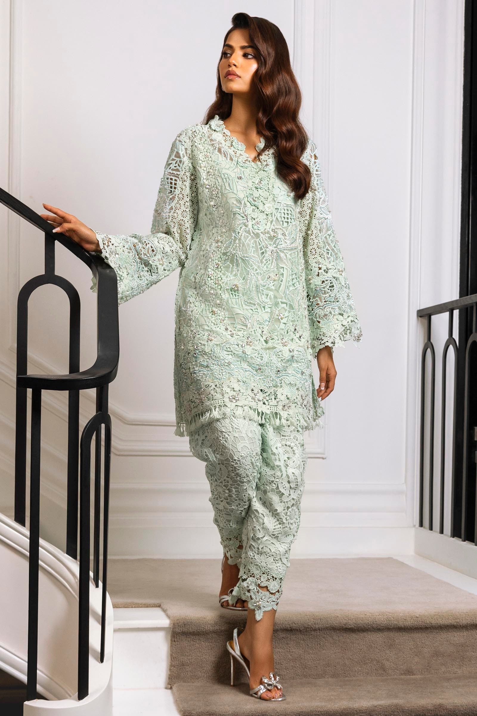 Sana Safinaz | Luxury Pret | SS24FOR209P2T - Official Sana Safinaz stockist in UK - Sakeena London