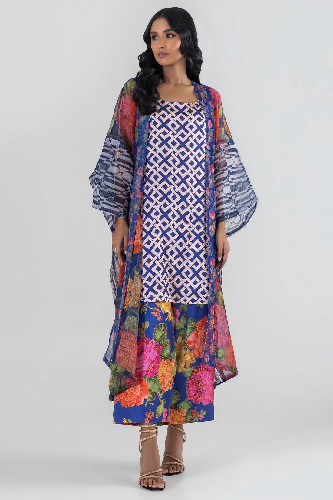 Sana Safinaz | Luxury Pret | SS24FOR213P2T - Official Sana Safinaz stockist in UK - Sakeena London