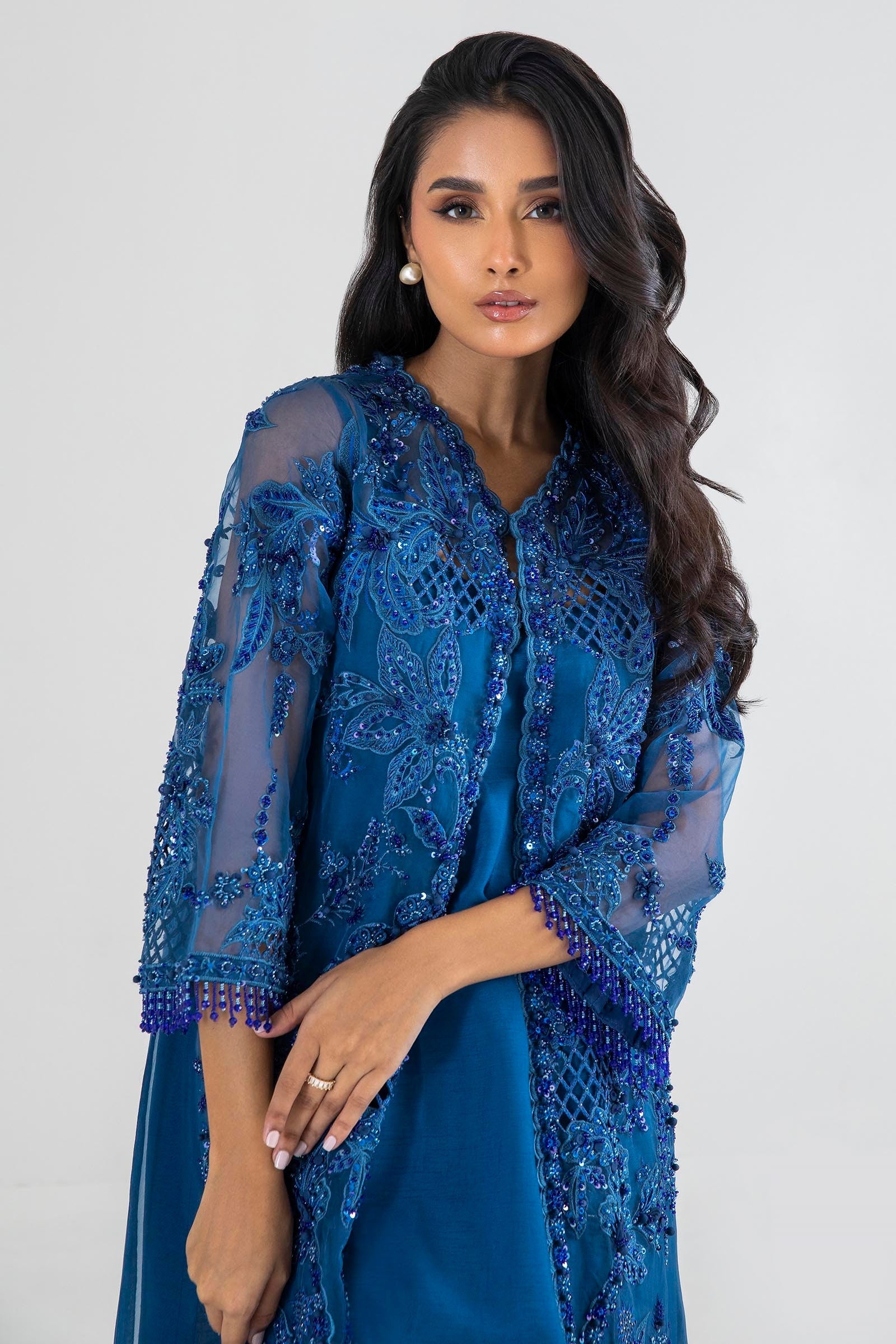 Sana Safinaz | Luxury Pret | SS24FOR218P2T - Official Sana Safinaz stockist in UK - Sakeena London