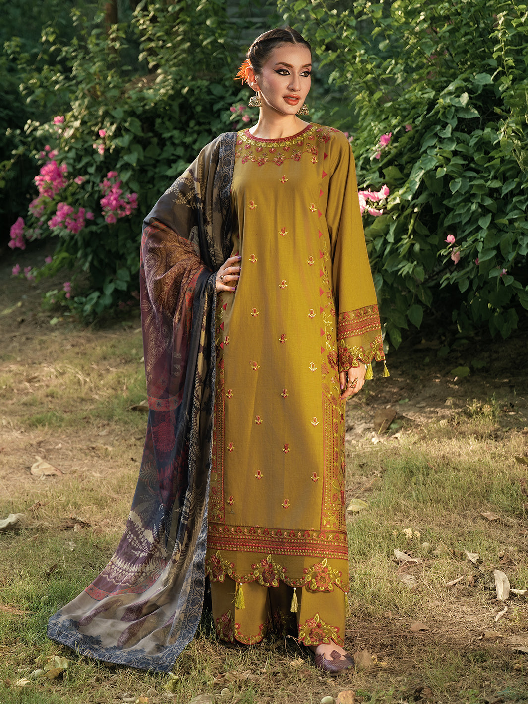 Hemstitch | The Garden Lawn | Sandalwood - Official Hemstitch stockist in UK - Sakeena London