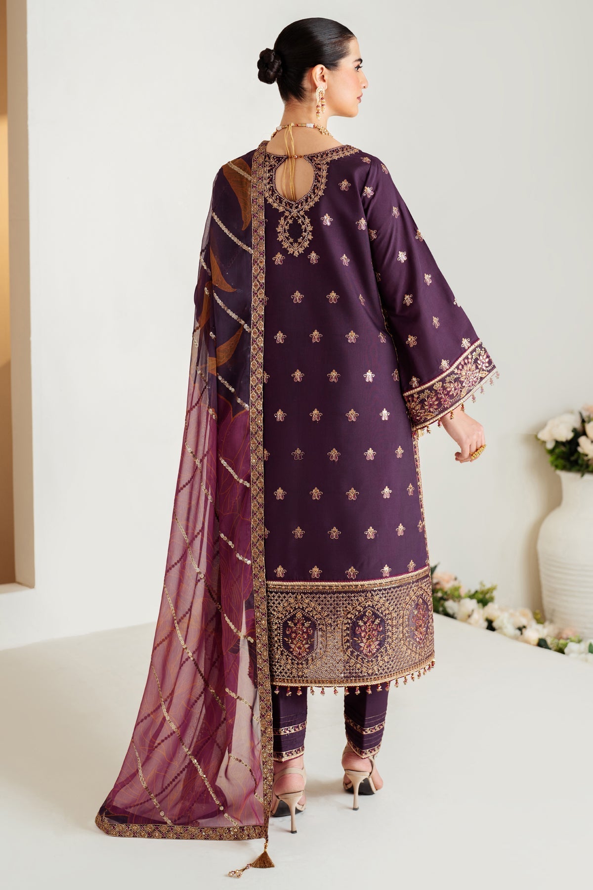 Alizeh | Luxury Raw Silk | AF-RS-05-SCARLET - Official Alizeh stockist in UK - Sakeena London