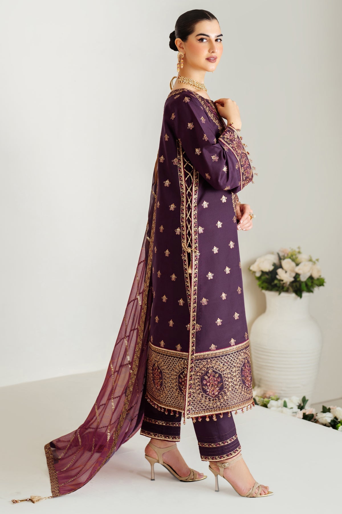 Alizeh | Luxury Raw Silk | AF-RS-05-SCARLET - Official Alizeh stockist in UK - Sakeena London