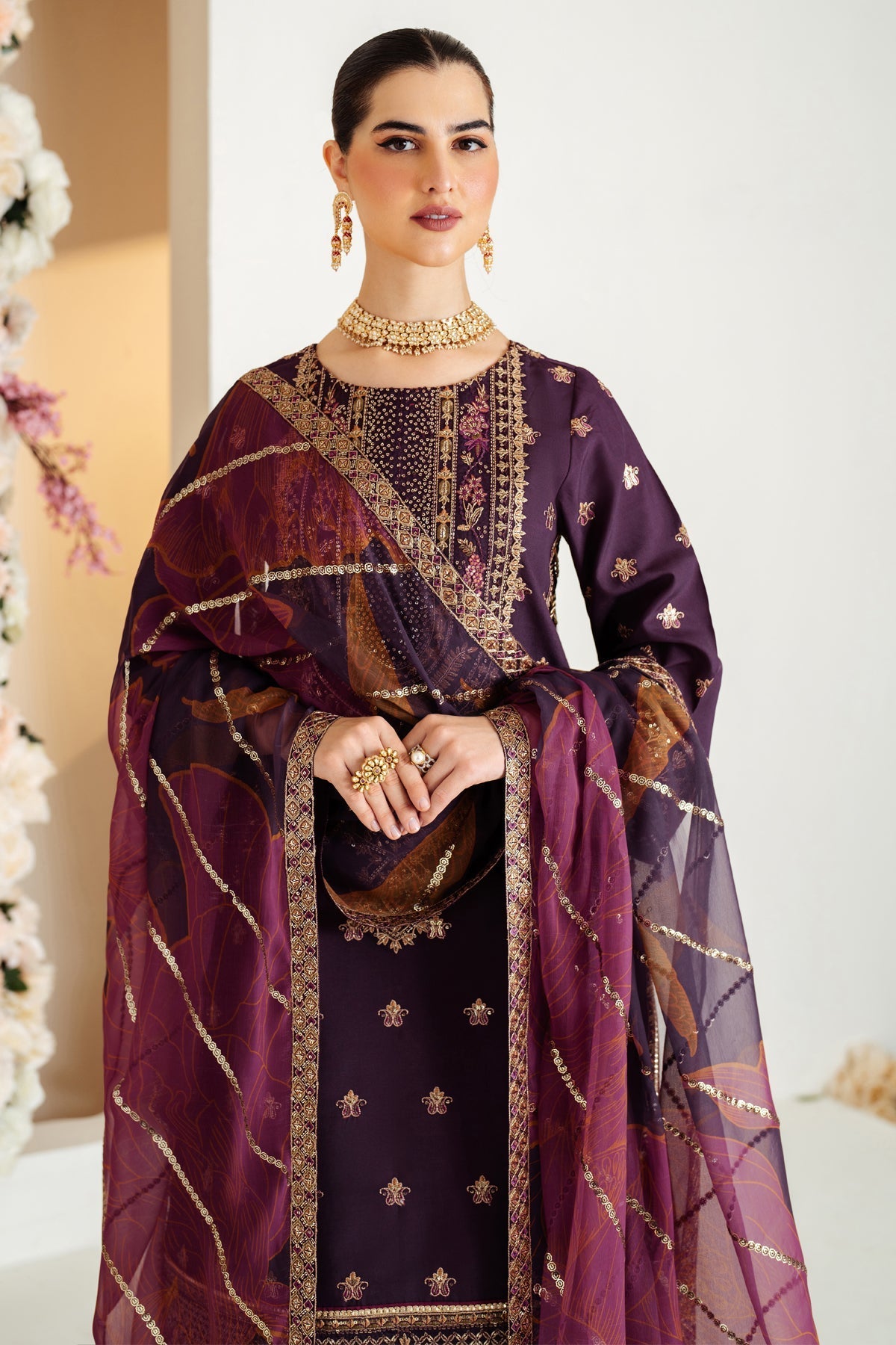Alizeh | Luxury Raw Silk | AF-RS-05-SCARLET - Official Alizeh stockist in UK - Sakeena London