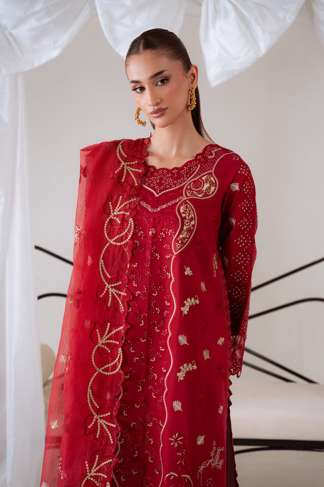 Aabyaan | Miraal Signature Embroidered Viscose 25 | SEHR (AV-07) - Official Aabyaan stockist in UK - Sakeena London