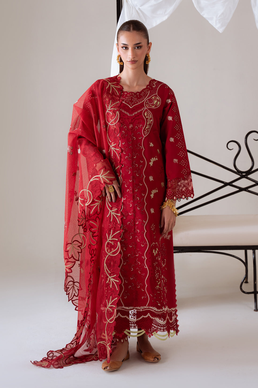 Aabyaan | Miraal Signature Embroidered Viscose 25 | SEHR (AV-07) - Official Aabyaan stockist in UK - Sakeena London