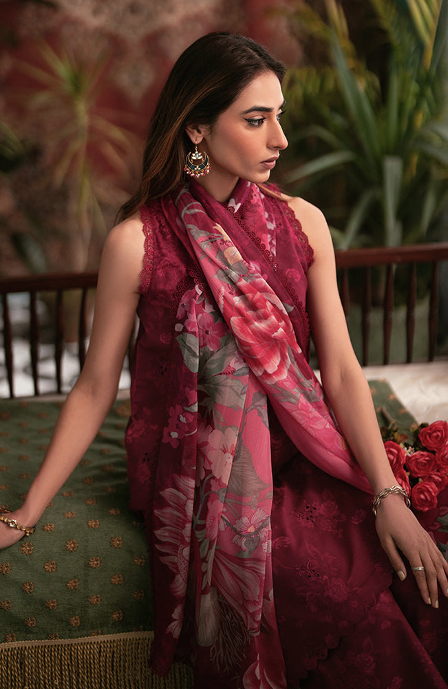 Seran | Afsanah Lawn 24 | Ruby - Official Seran stockist in UK - Sakeena London