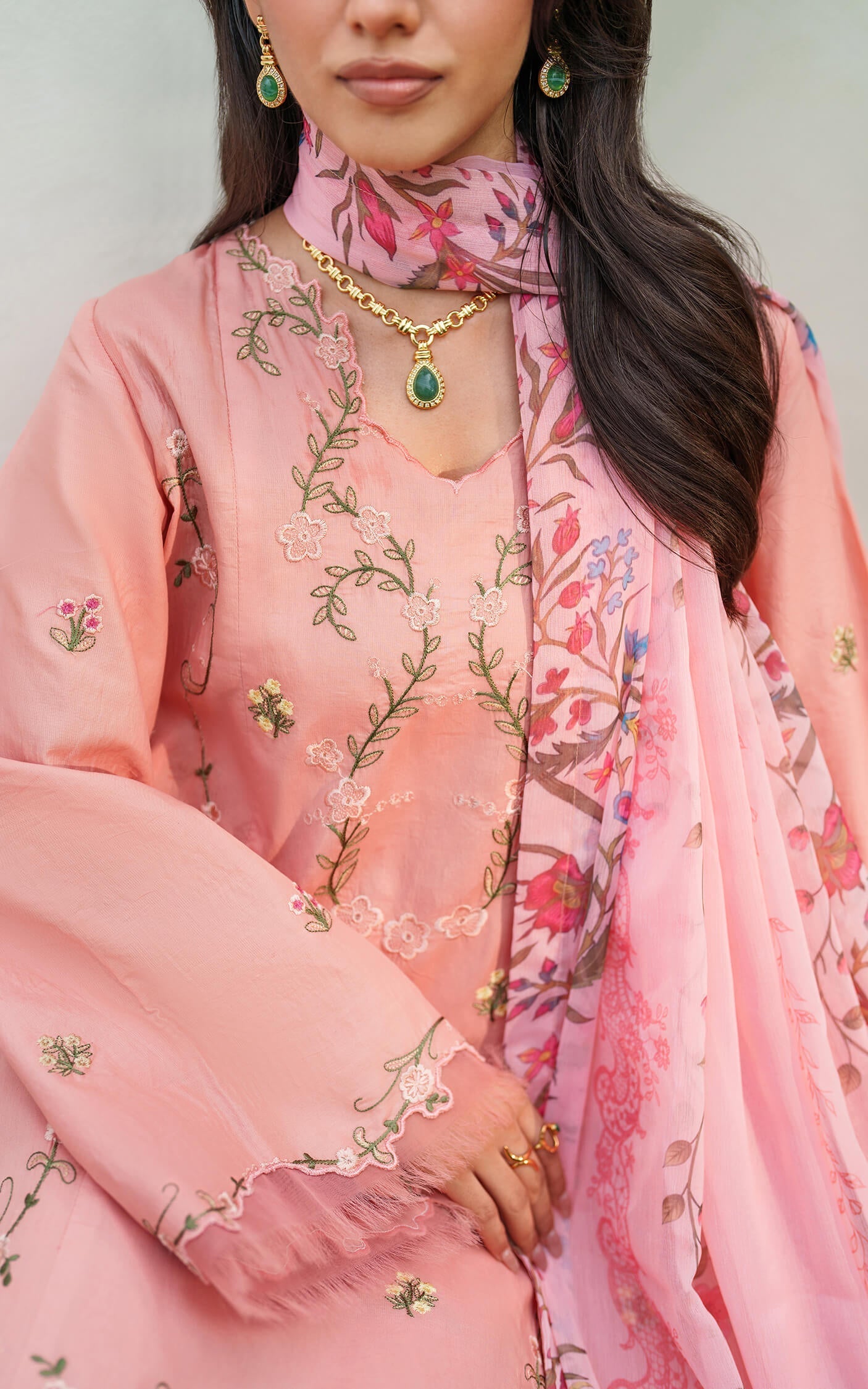Asifa and Nabeel | Eden Cambric 25 | Serene Blush ECU25-01 - Official Asifa and Nabeel stockist in UK - Sakeena London