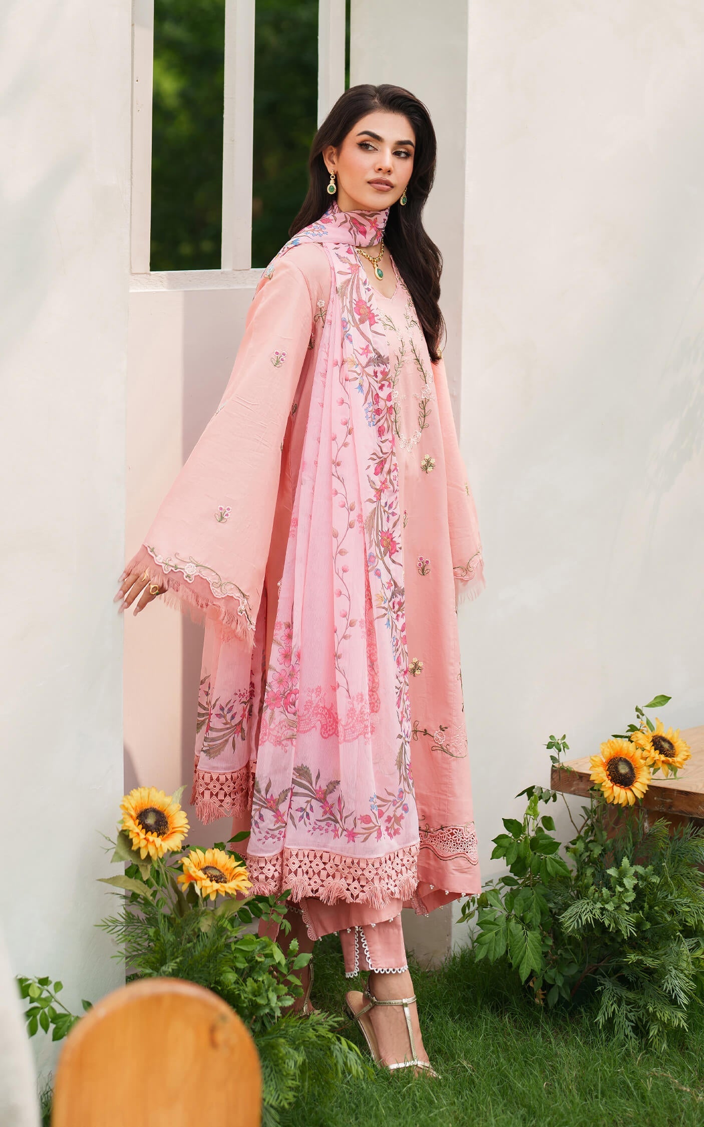 Asifa and Nabeel | Eden Cambric 25 | Serene Blush ECU25-01 - Official Asifa and Nabeel stockist in UK - Sakeena London