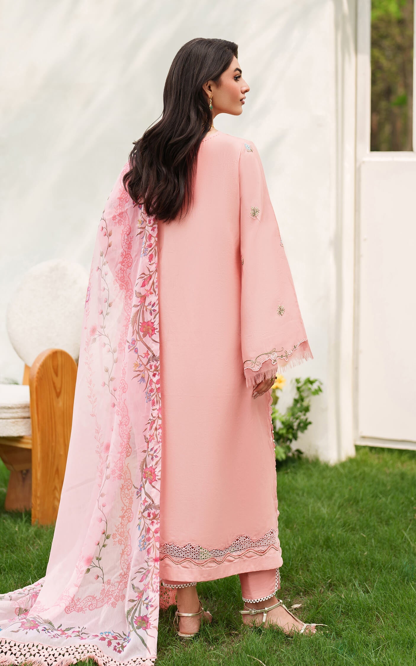 Asifa and Nabeel | Eden Cambric 25 | Serene Blush ECU25-01 - Official Asifa and Nabeel stockist in UK - Sakeena London