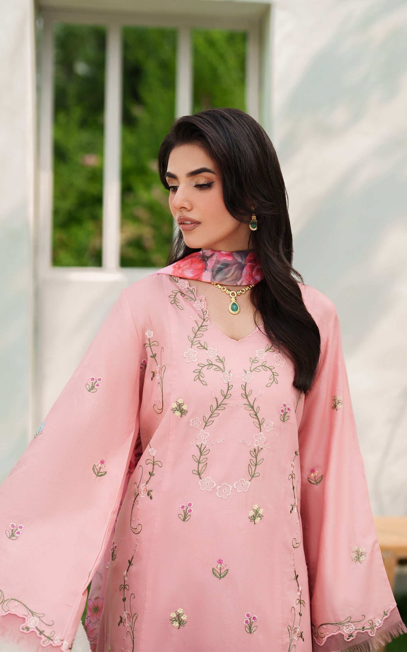 Asifa and Nabeel | Eden Cambric 25 | Serene Blush ECU25-01 - Official Asifa and Nabeel stockist in UK - Sakeena London