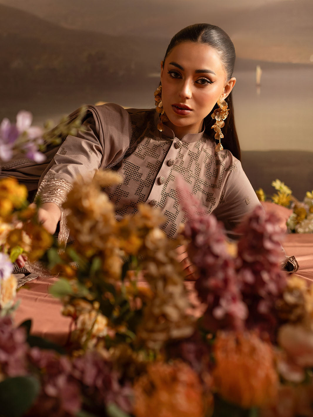 Mahnur | Twilight Luxury Lawn 25 | SIENNA - Official Mahnur stockist in UK - Sakeena London