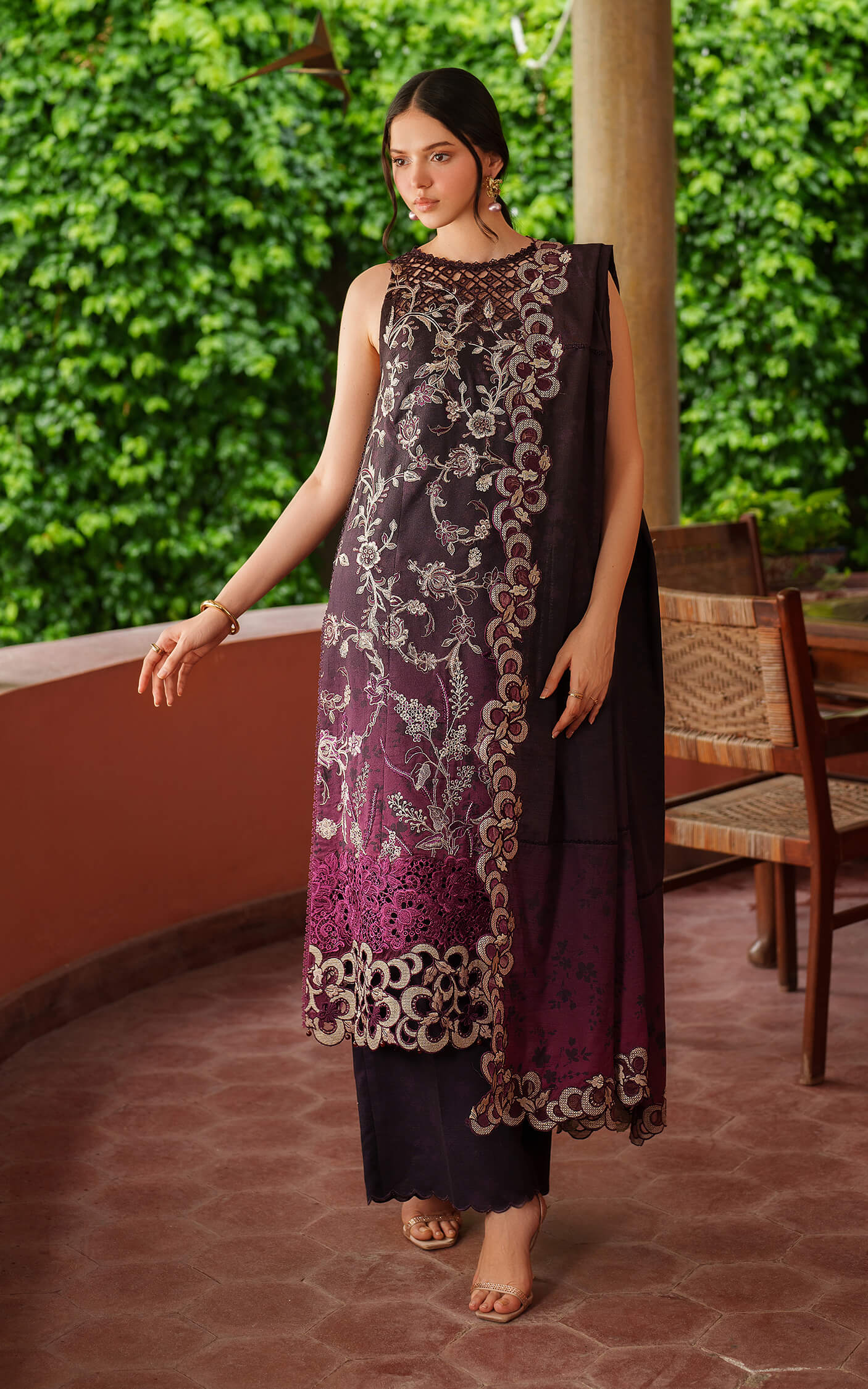 Asifa and Nabeel | Pashmina Luxe 25 | Siera LWC25-09 - Official Asifa and Nabeel stockist in UK - Sakeena London