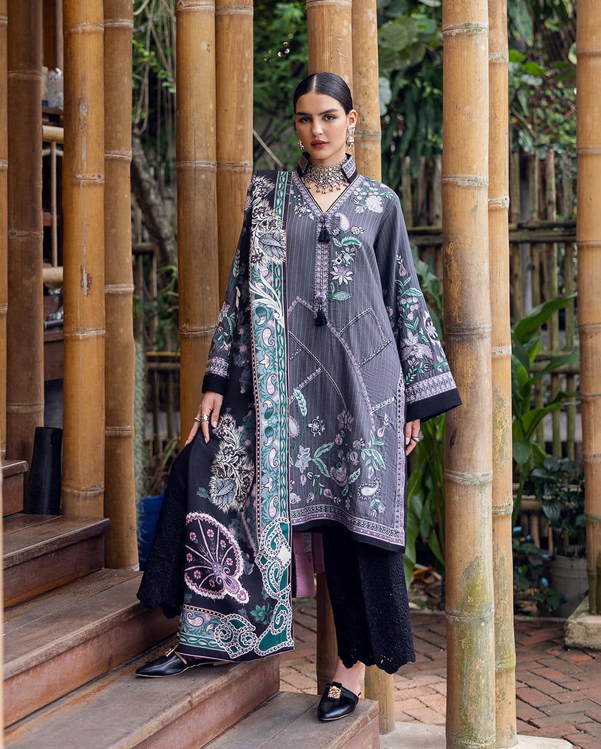 Mushq | Hemline Karandi | Silver Mist - Official Mushq stockist in UK - Sakeena London