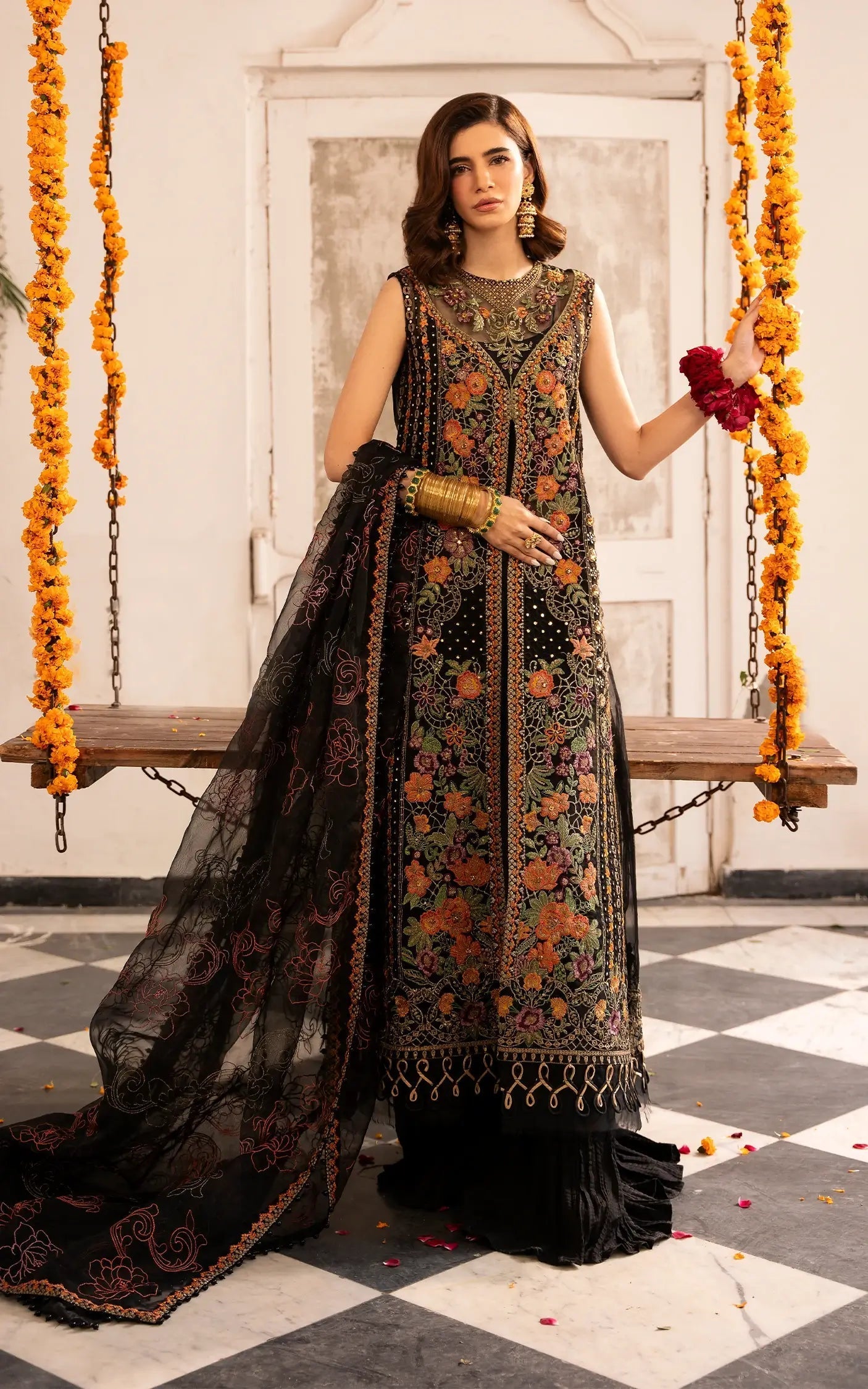 Asifa and Nabeel | Sunehri Eid 25 | Sitara-(SEF25-03) - Official Asifa and Nabeel stockist in UK - Sakeena London