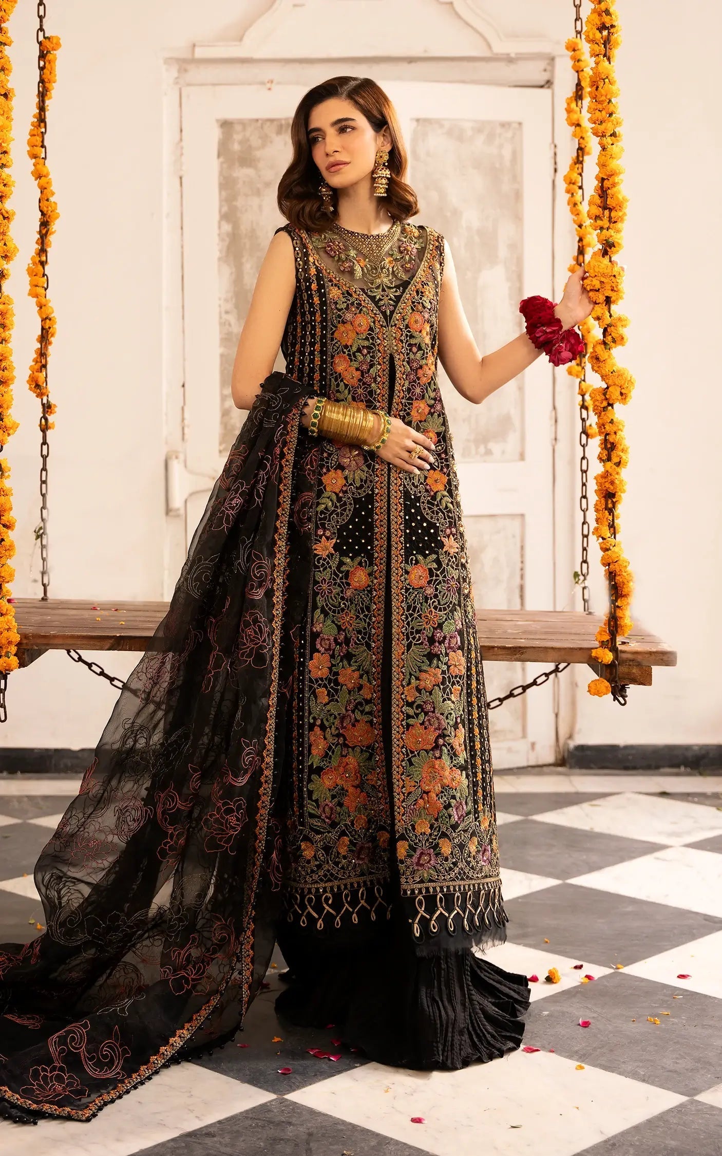 Asifa and Nabeel | Sunehri Eid 25 | Sitara-(SEF25-03) - Official Asifa and Nabeel stockist in UK - Sakeena London
