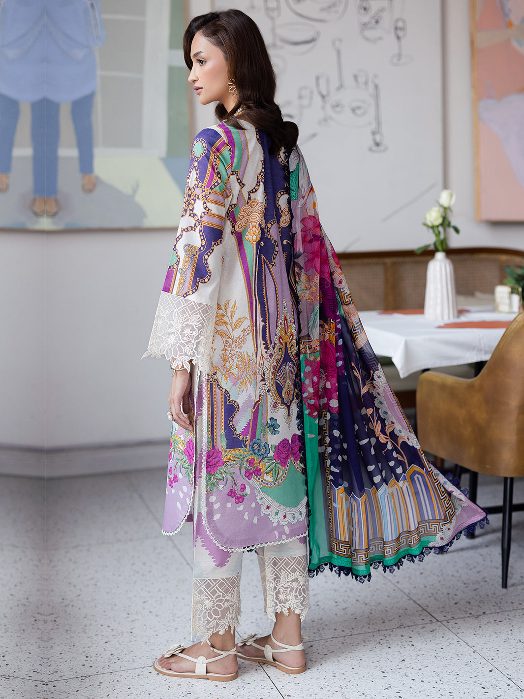 Mahnur | After Hours Luxury Lawn 25 | Sugar Rush - Official Mahnur stockist in UK - Sakeena London