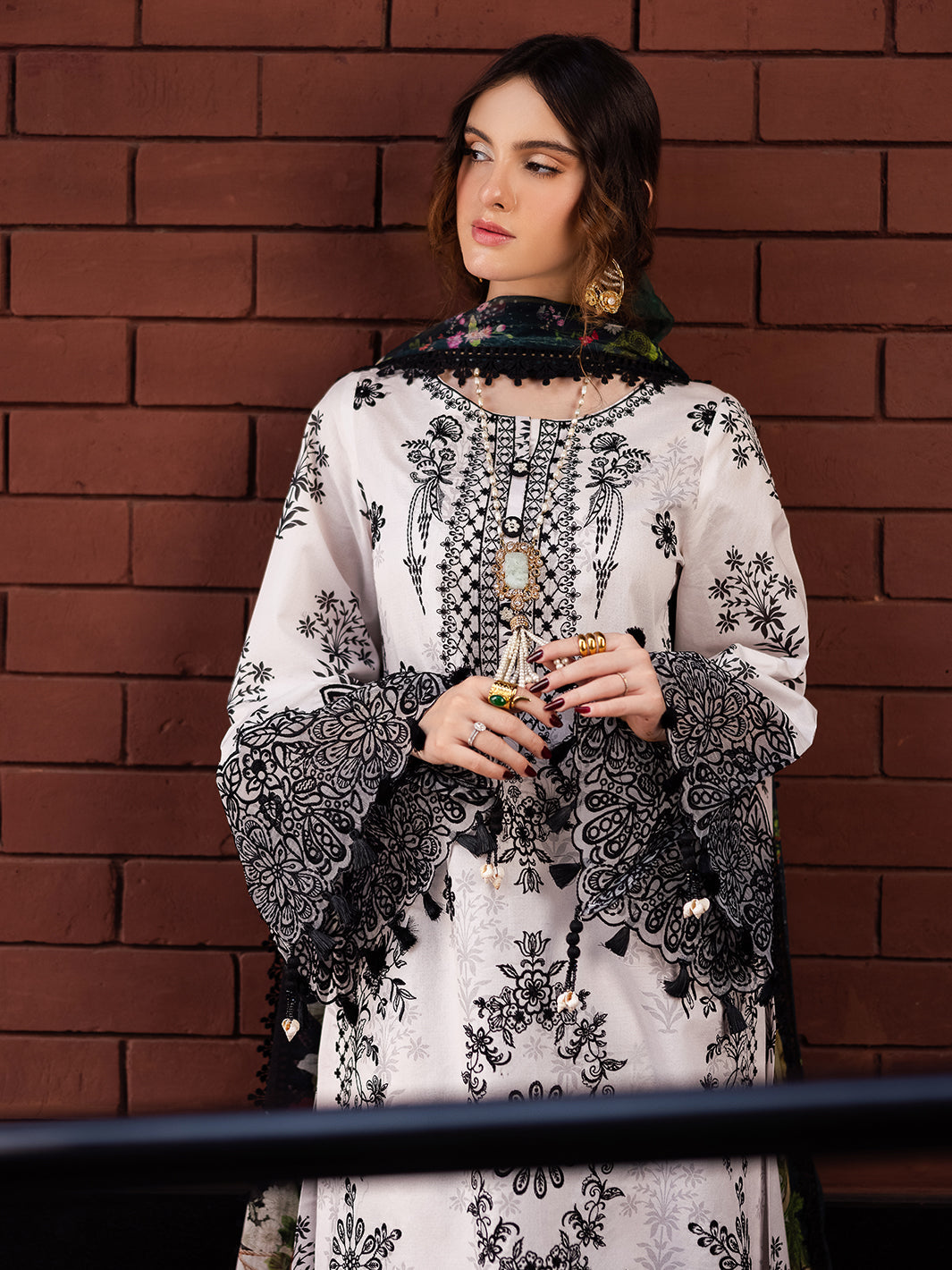 Mahnur | After Hours Luxury Lawn 25 | Sundaze Soiree - Official Mahnur stockist in UK - Sakeena London