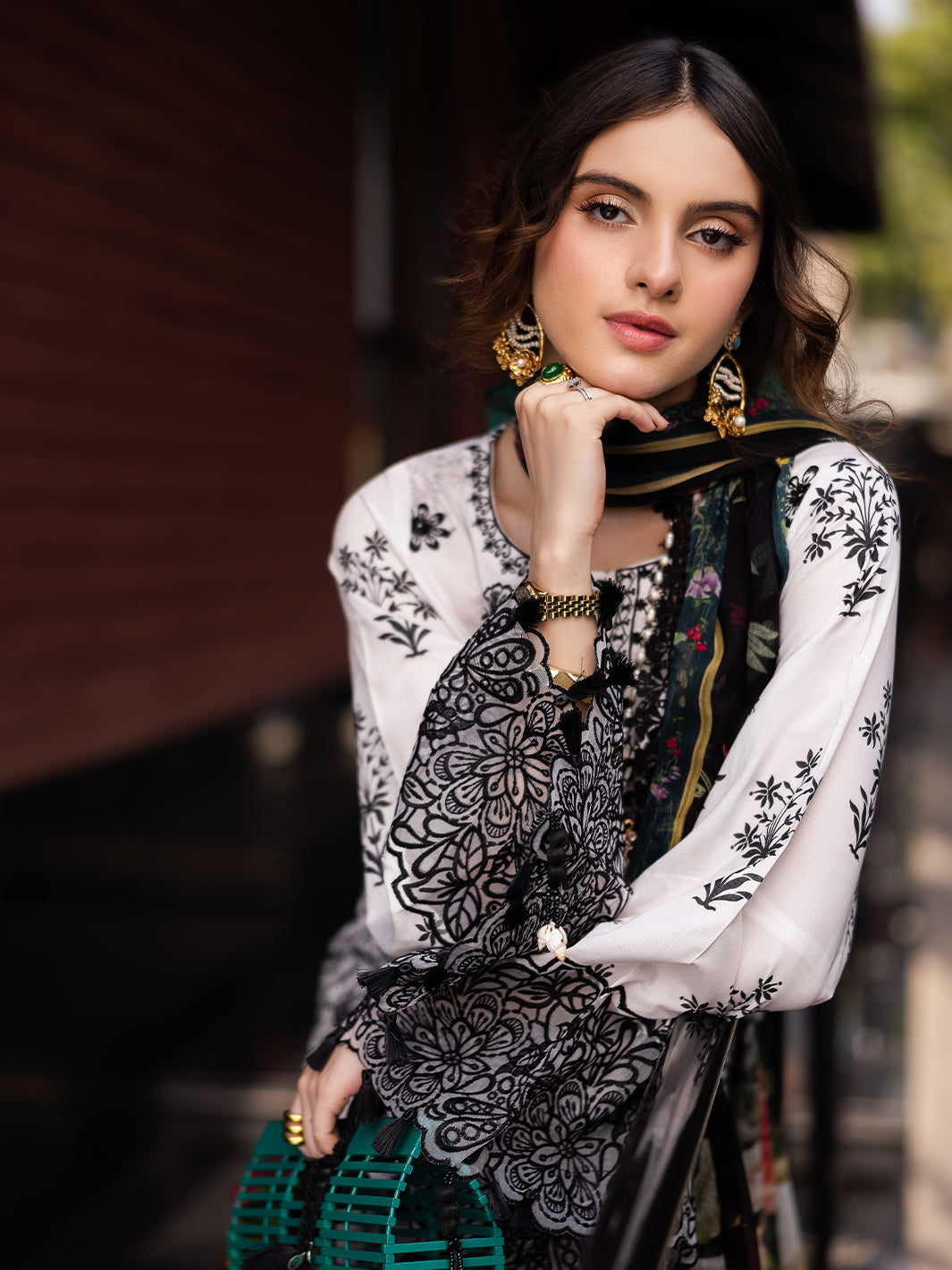 Mahnur | After Hours Luxury Lawn 25 | Sundaze Soiree - Official Mahnur stockist in UK - Sakeena London