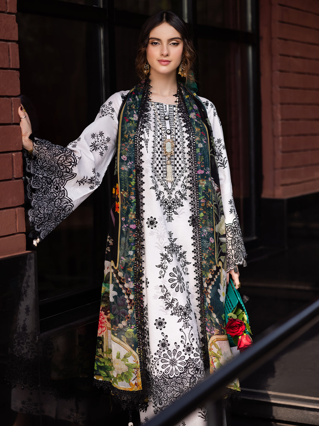 Mahnur | After Hours Luxury Lawn 25 | Sundaze Soiree - Official Mahnur stockist in UK - Sakeena London