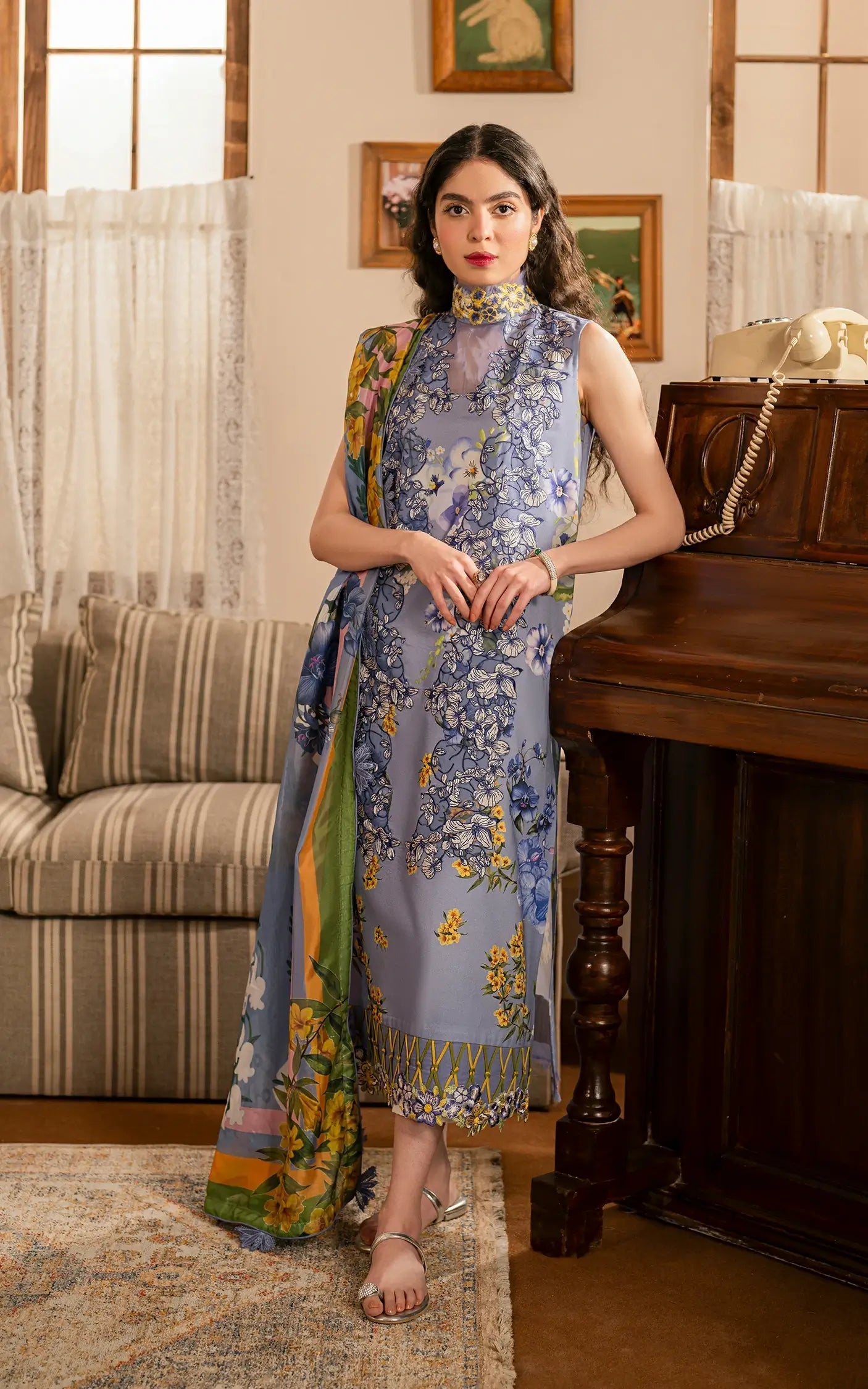 Asifa and Nabeel | Meraki Vintage 25 | Sunehri (MVL25-02) - Official Asifa and Nabeel stockist in UK - Sakeena London