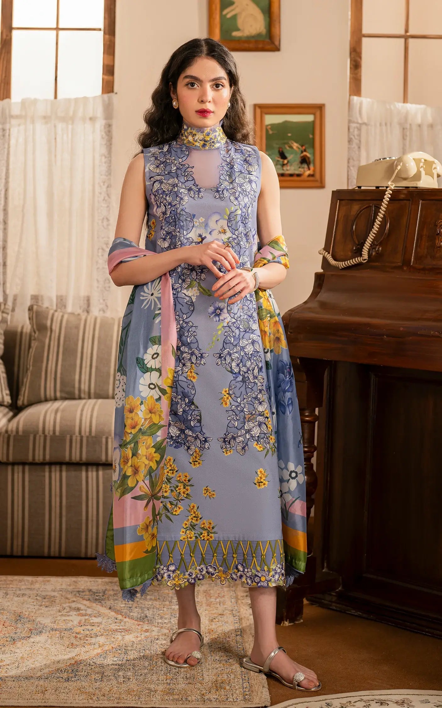 Asifa and Nabeel | Meraki Vintage 25 | Sunehri (MVL25-02) - Official Asifa and Nabeel stockist in UK - Sakeena London