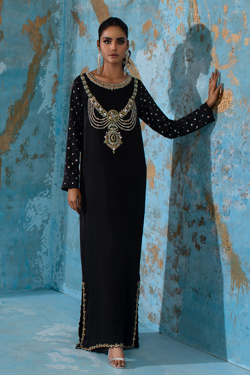 Wardha Saleem | Luxury Pret Fusion Wear | BELLE - KAFTAN - Official Wardha Saleem stockist in UK - Sakeena London