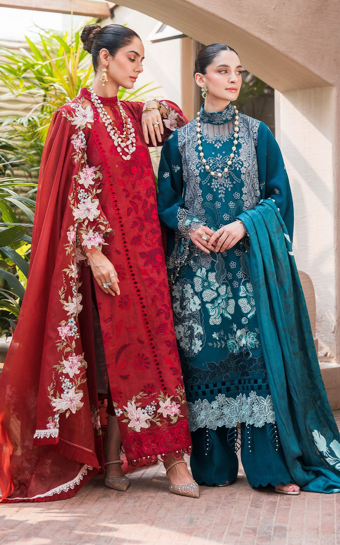 Asifa and Nabeel | Luxury Winter 24 | TEAL WL-07 - Official Asifa and Nabeel stockist in UK - Sakeena London