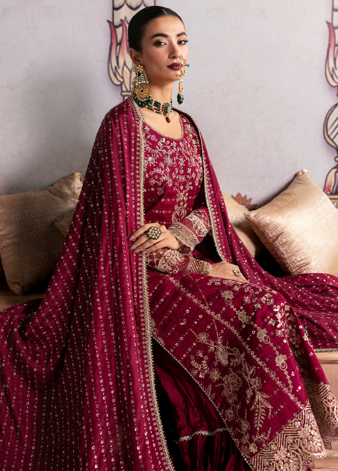 Sahane | There She Glows | TSG-07 Merlot - Official Sahane stockist in UK - Sakeena London