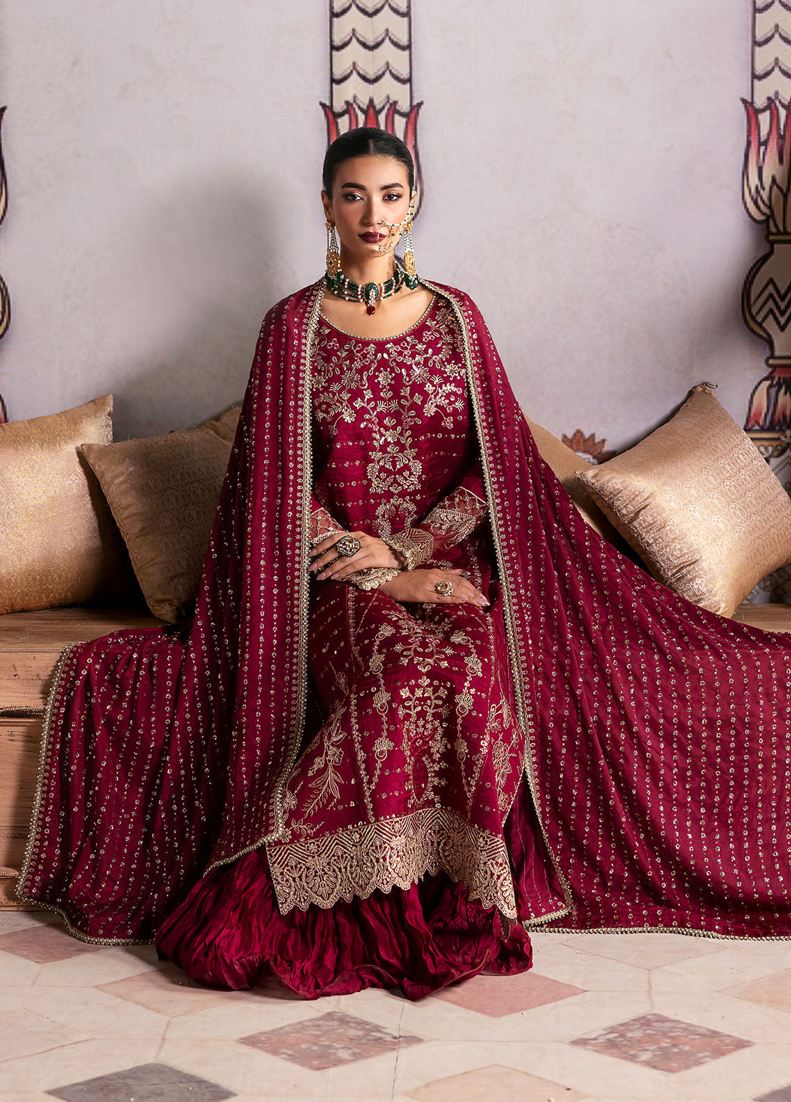 Sahane | There She Glows | TSG-07 Merlot - Official Sahane stockist in UK - Sakeena London
