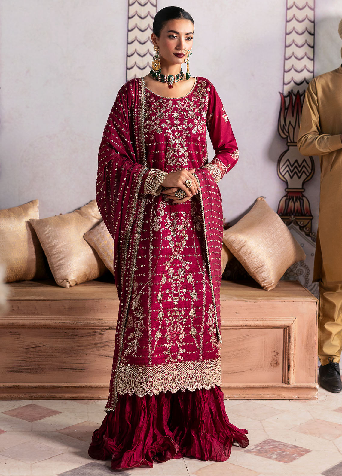 Sahane | There She Glows | TSG-07 Merlot - Official Sahane stockist in UK - Sakeena London