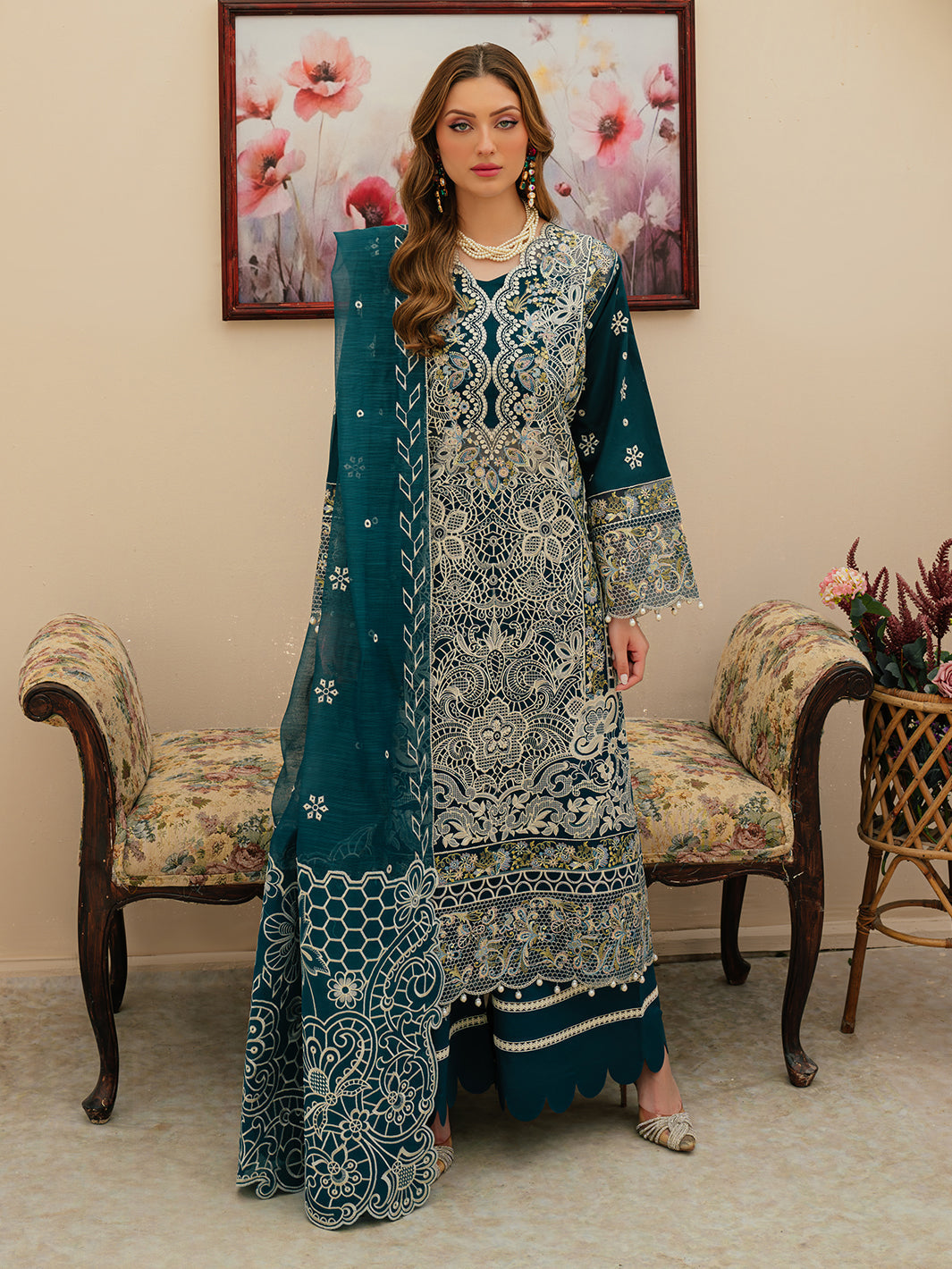Mahnur | Allenura Luxury Lawn 24 | TUSCANY - Official Mahnur stockist in UK - Sakeena London