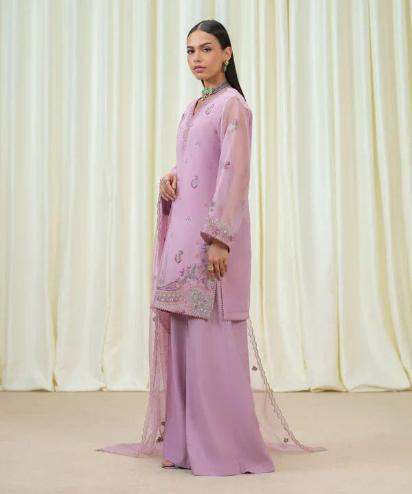 Sapphire | Fall Winter 25 | 3 Piece - Embroidered Organza Suit U3FELX25V821 - Official Sapphire stockist in UK - Sakeena London