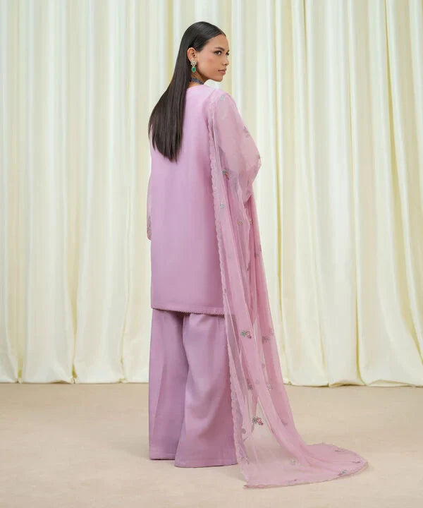 Sapphire | Fall Winter 25 | 3 Piece - Embroidered Organza Suit U3FELX25V821 - Official Sapphire stockist in UK - Sakeena London