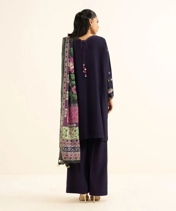Sapphire | Fall Winter 25 |3 Piece - Embroidered Raw Silk Suit U3FELX25V845 - Official Sapphire stockist in UK - Sakeena London