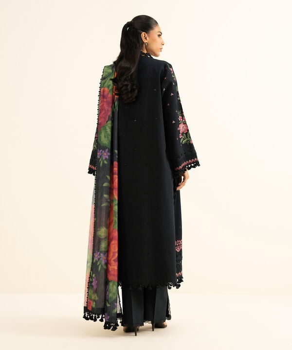 Sapphire | Fall Winter 25 | 3 Piece - Embroidered Dobby Suit U3PEST25V829 - Official Sapphire stockist in UK - Sakeena London