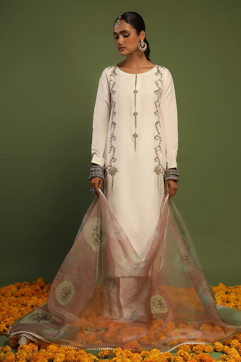 Wardha Saleem | Luxury Pret Traditional Wear | KANWAL - SHIRT WITH PANTS (2 PC) - Official Wardha Saleem stockist in UK - Sakeena London