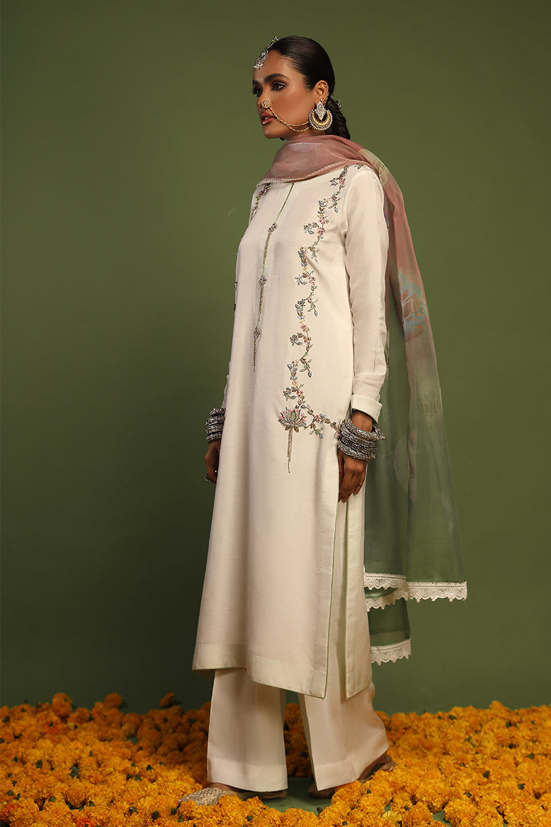 Wardha Saleem | Luxury Pret Traditional Wear | KANWAL - SHIRT WITH PANTS (2 PC) - Official Wardha Saleem stockist in UK - Sakeena London