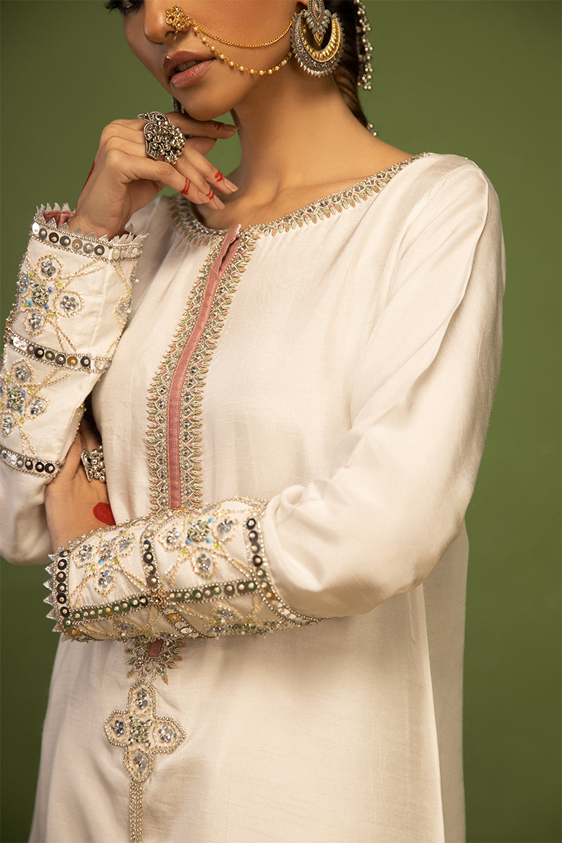 Wardha Saleem | Luxury Pret Traditional Wear | AKS - SHIRT WITH PANTS (2 PC) - Official Wardha Saleem stockist in UK - Sakeena London