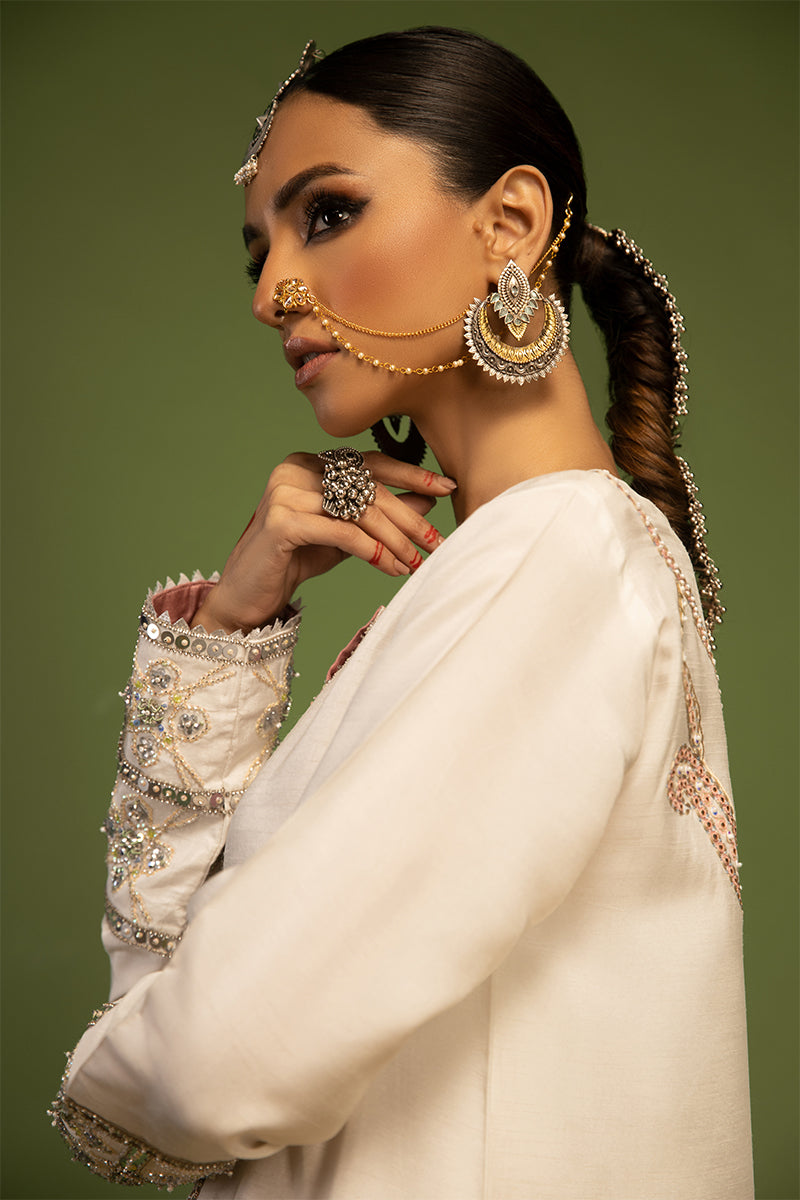 Wardha Saleem | Luxury Pret Traditional Wear | AKS - SHIRT WITH PANTS (2 PC) - Official Wardha Saleem stockist in UK - Sakeena London