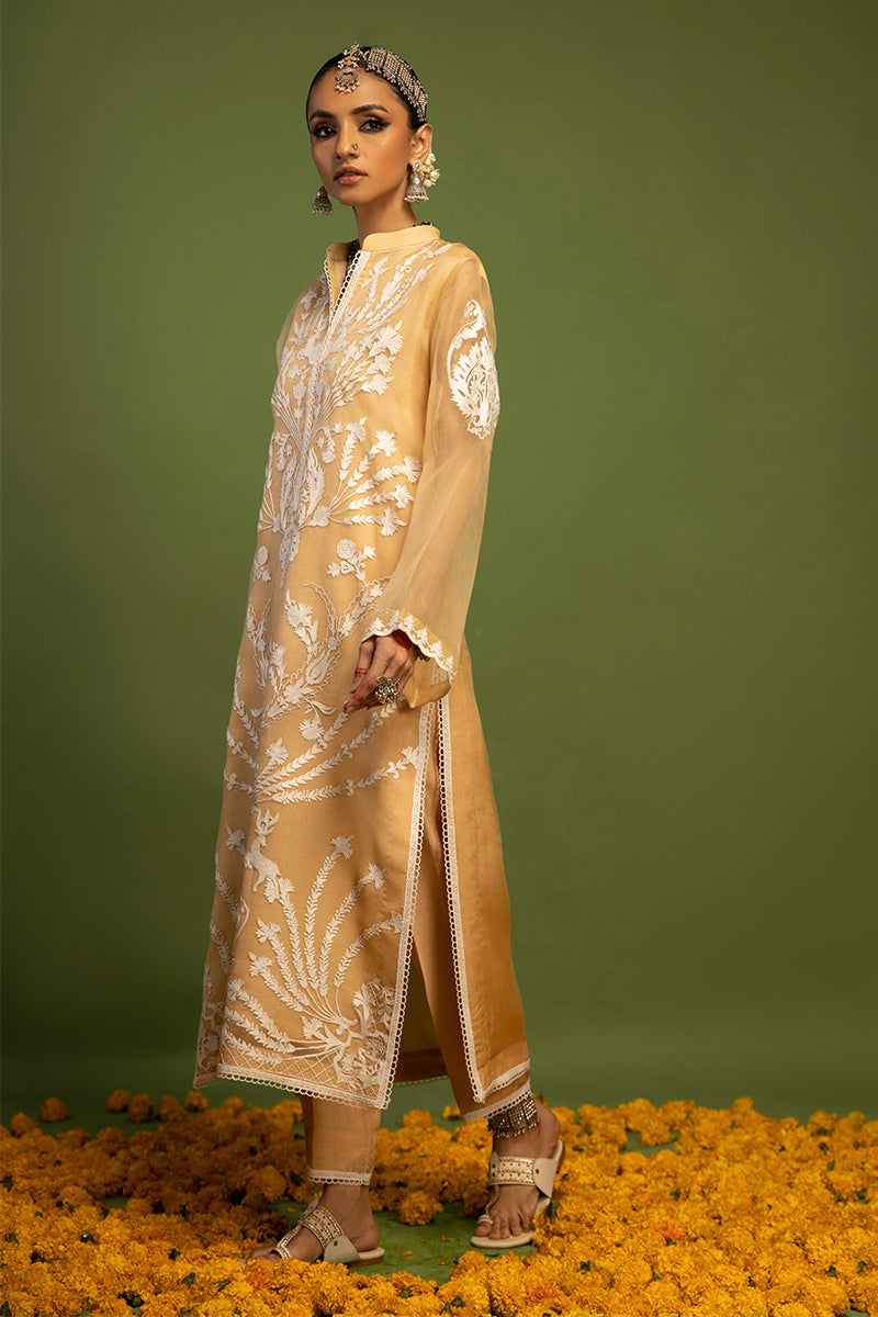 Wardha Saleem | Luxury Pret Traditional Wear | SHIKAR GAH - AARI WORK (2 PC) - Official Wardha Saleem stockist in UK - Sakeena London