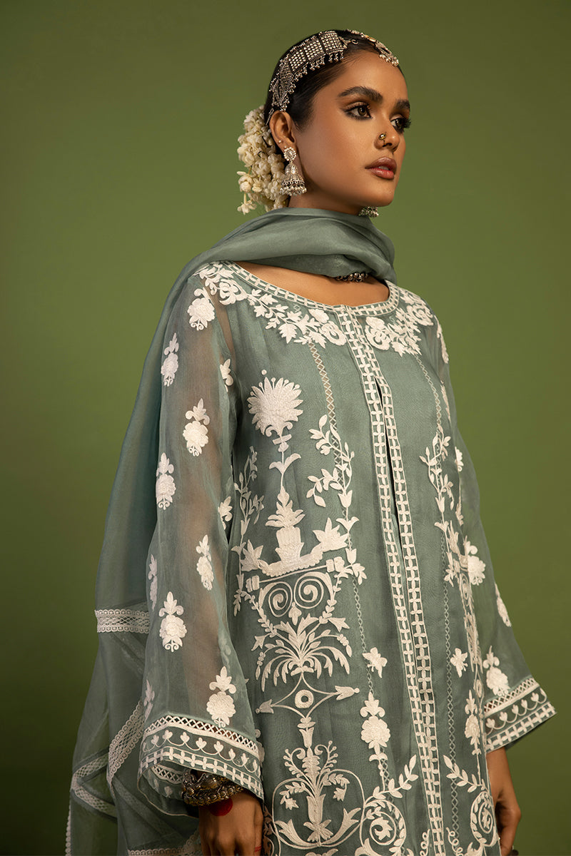 Wardha Saleem | Luxury Pret Traditional Wear | SHAJAR - AARI WORK (2 PC) - Official Wardha Saleem stockist in UK - Sakeena London